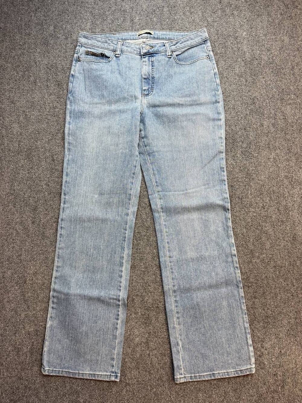 Y2K Lee Natural Straight Leg Womens Jeans Size 14 Light Wash Just Below Waist